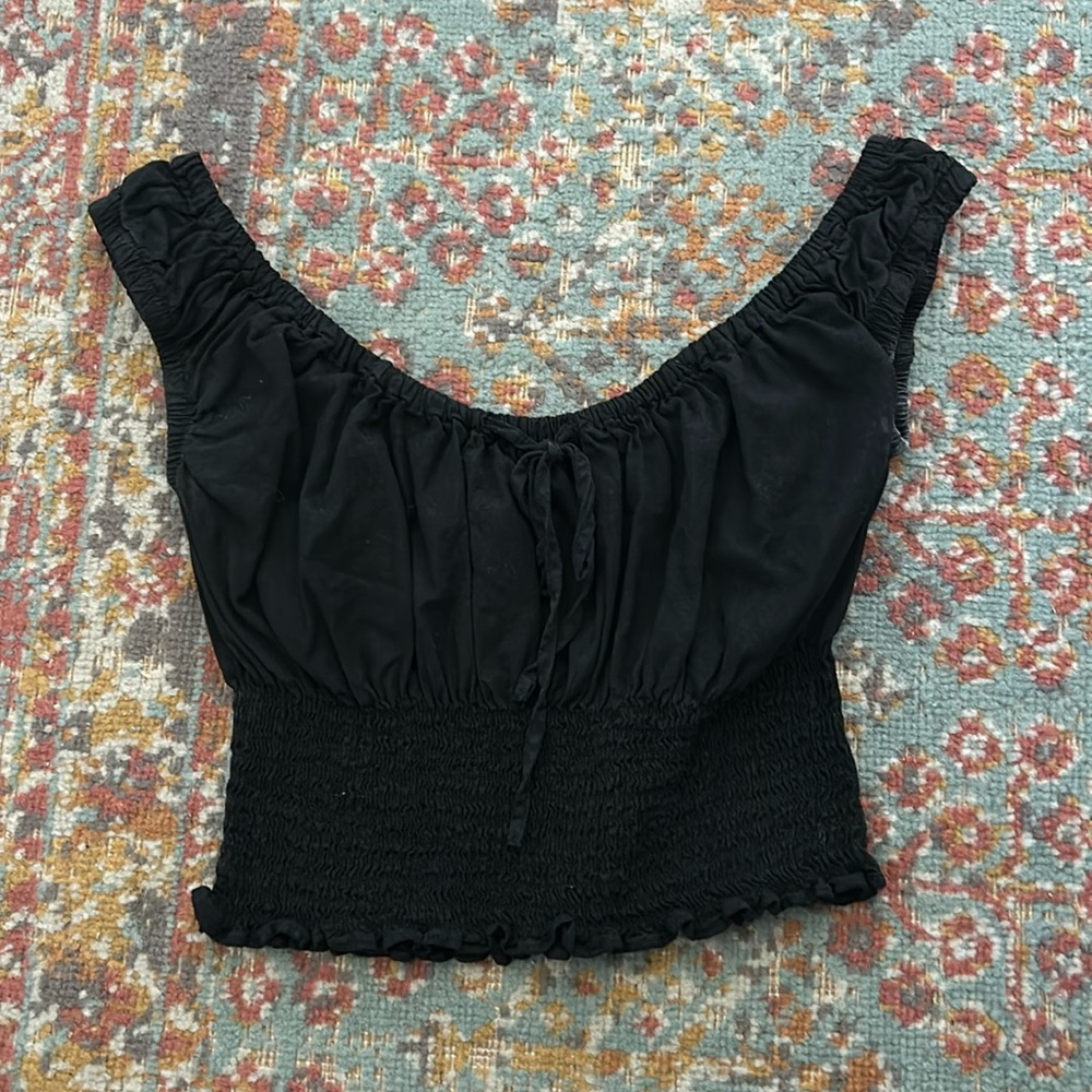 Brandy Melville Black Crop top